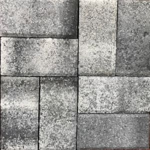 Брусчатка Квадриум Прямоугольник Color mix Антрацит 60