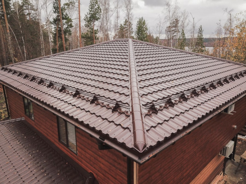 Металлочерепица Grand Line Kvinta Uno Drap