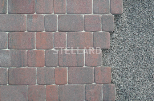 Тротуарная плитка Stellard Старый город Color mix Браун 40