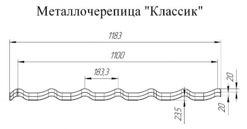 Металлочерепица Grand Line Classic Satin